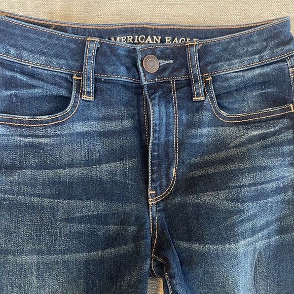 NEW American Eagle Denim X High-Waisted Skinny Jean Jegging Midnight Dreamer - Picture 5 of 12